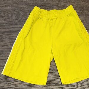 Kids Fendi FF Logo Yellow Shorts